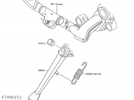 STAND(S) - VN1500A8 VULCAN 88 1994 USA CALIFORNIA CANADA
