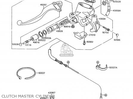 CLUTCH MASTER CYLINDER - VN1500A8 VULCAN 88 1994 USA CALIFORNIA CANADA