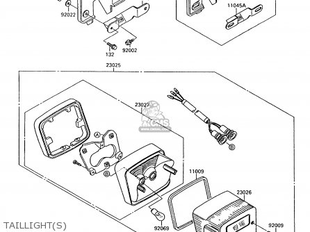 TAILLIGHT(S) - VN1500A8 VULCAN 88 1994 USA CALIFORNIA CANADA
