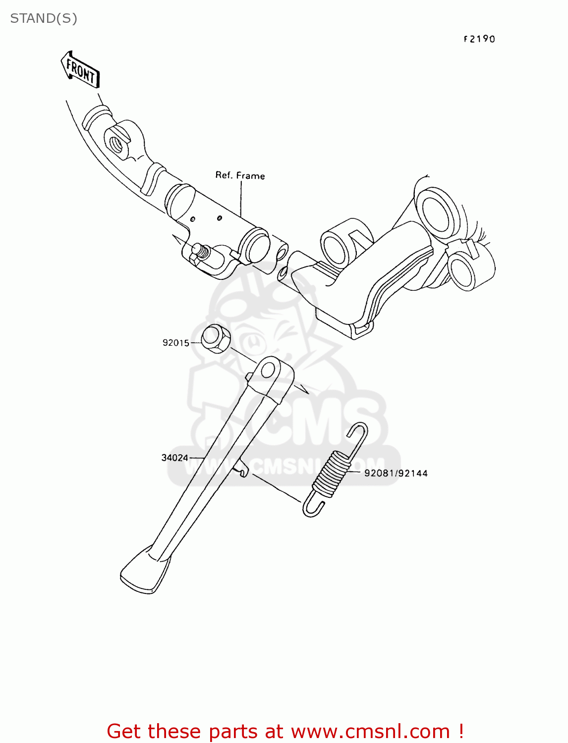 STAND(S) VN1500A9 VULCAN 88 1995 USA CALIFORNIA CANADA