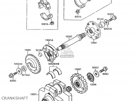 CRANKSHAFT - VN1500A9 VULCAN 88 1995 USA CALIFORNIA CANADA