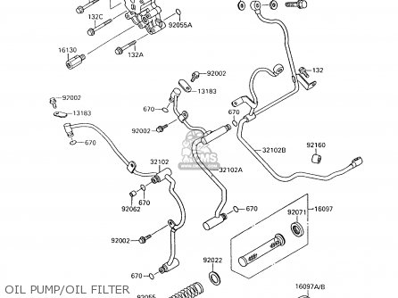 OIL PUMP/OIL FILTER - VN1500A9 VULCAN 88 1995 USA CALIFORNIA CANADA