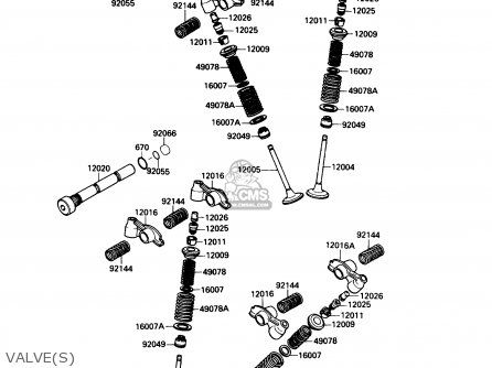 VALVE(S) - VN1500B1 VN15SE 1987 USA CALIFORNIA