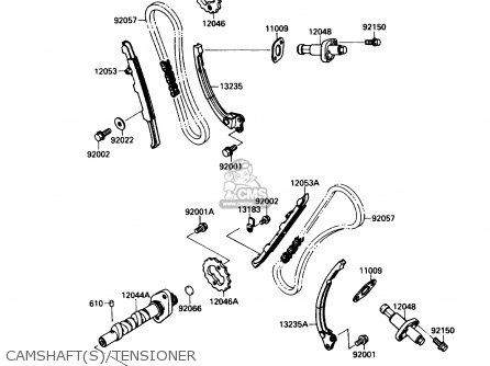 CAMSHAFT(S)/TENSIONER - VN1500B1 VN15SE 1987 USA CALIFORNIA
