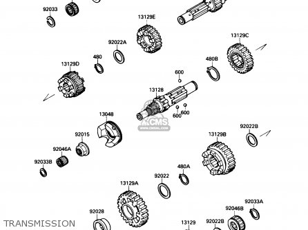 TRANSMISSION - VN1500B1 VN15SE 1987 USA CALIFORNIA