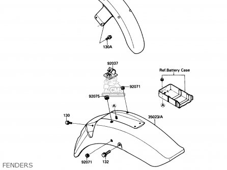 FENDERS - VN1500B1 VN15SE 1987 USA CALIFORNIA