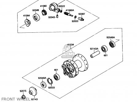 FRONT WHEEL - VN1500B1 VN15SE 1987 USA CALIFORNIA
