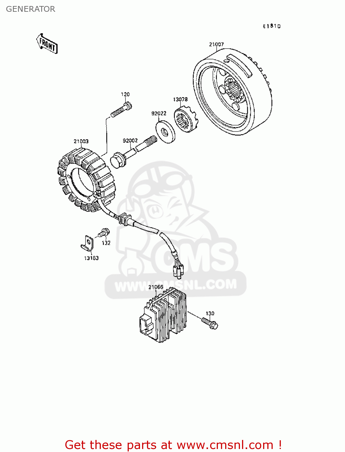 GENERATOR VN1500B2 VN15SE 1988 EUROPE UK AR FG NR ST