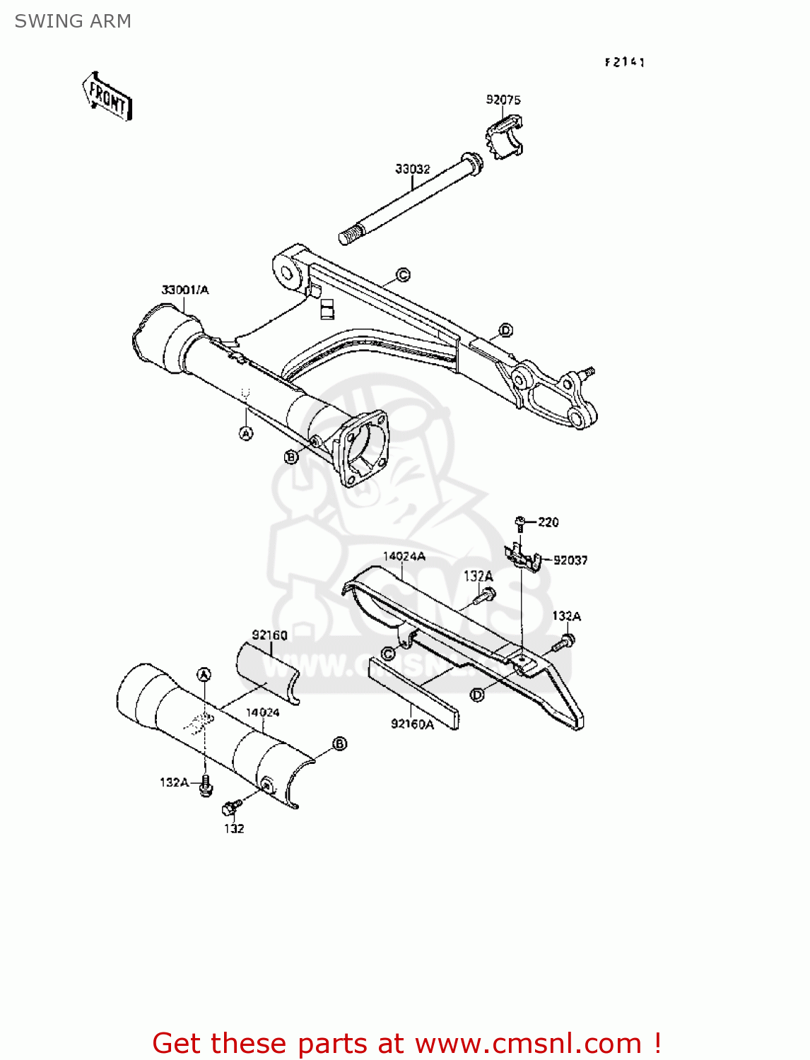 SWING ARM VN1500B2 VN15SE 1988 EUROPE UK AR FG NR ST