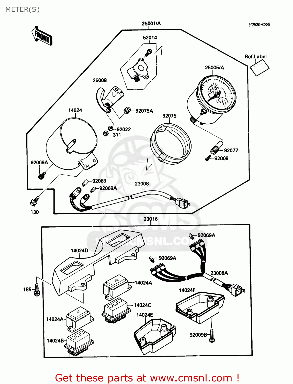 METER(S) VN1500B2 VN15SE 1988 USA CALIFORNIA CANADA