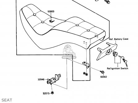SEAT - VN1500B2 VN15SE 1988 USA CALIFORNIA CANADA