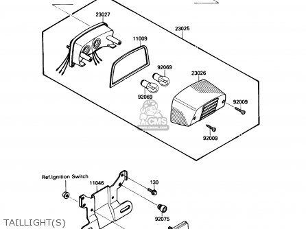 TAILLIGHT(S) - VN1500B2 VN15SE 1988 USA CALIFORNIA CANADA
