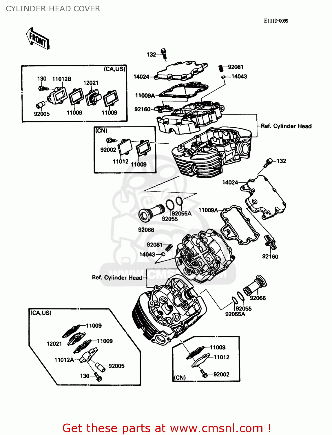 CYLINDER HEAD COVER VN1500B3 VN15SE 1989 CANADA