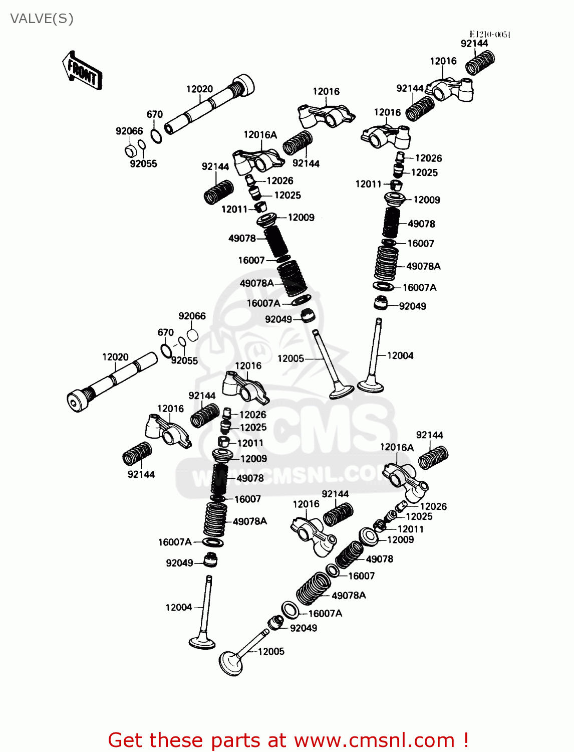 VALVE(S) VN1500B3 VN15SE 1989 CANADA