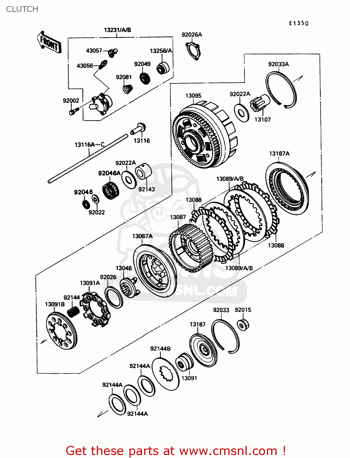 CLUTCH VN1500B3 VN15SE 1989 CANADA