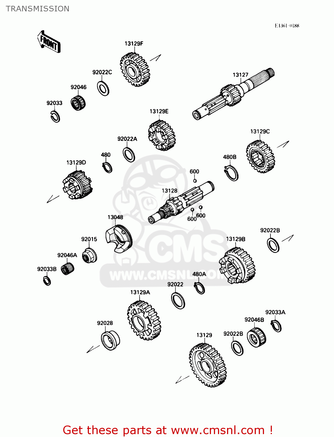 TRANSMISSION VN1500B3 VN15SE 1989 CANADA