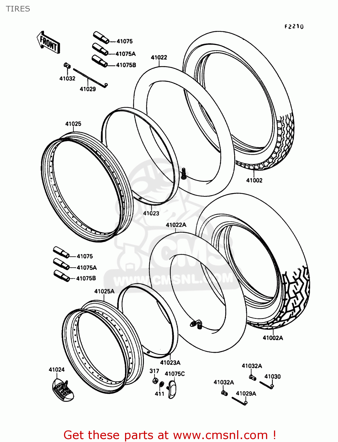 TIRES VN1500B3 VN15SE 1989 CANADA