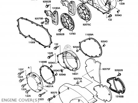 ENGINE COVER(S) - VN1500B3 VN15SE 1989 CANADA