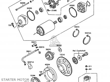 STARTER MOTOR - VN1500B3 VN15SE 1989 CANADA