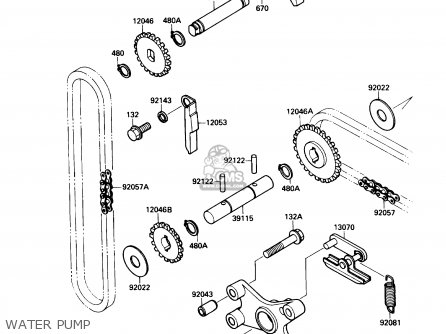 WATER PUMP - VN1500B3 VN15SE 1989 CANADA