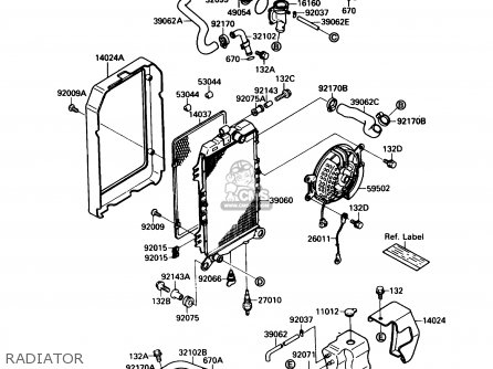 RADIATOR - VN1500B3 VN15SE 1989 CANADA