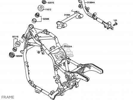 FRAME - VN1500B3 VN15SE 1989 CANADA