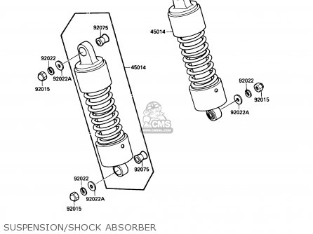 SUSPENSION/SHOCK ABSORBER - VN1500B3 VN15SE 1989 CANADA