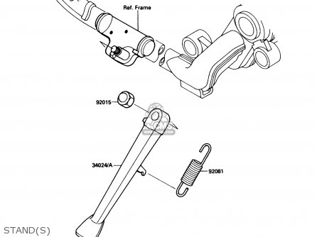 STAND(S) - VN1500B3 VN15SE 1989 CANADA
