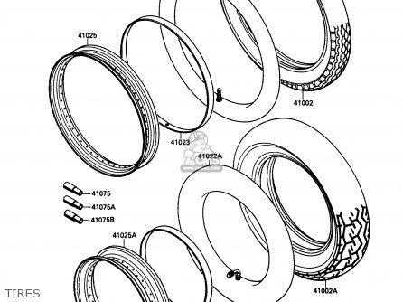 TIRES - VN1500B3 VN15SE 1989 CANADA