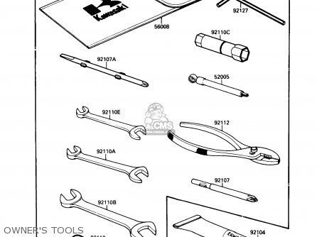 OWNER'S TOOLS - VN1500B3 VN15SE 1989 CANADA