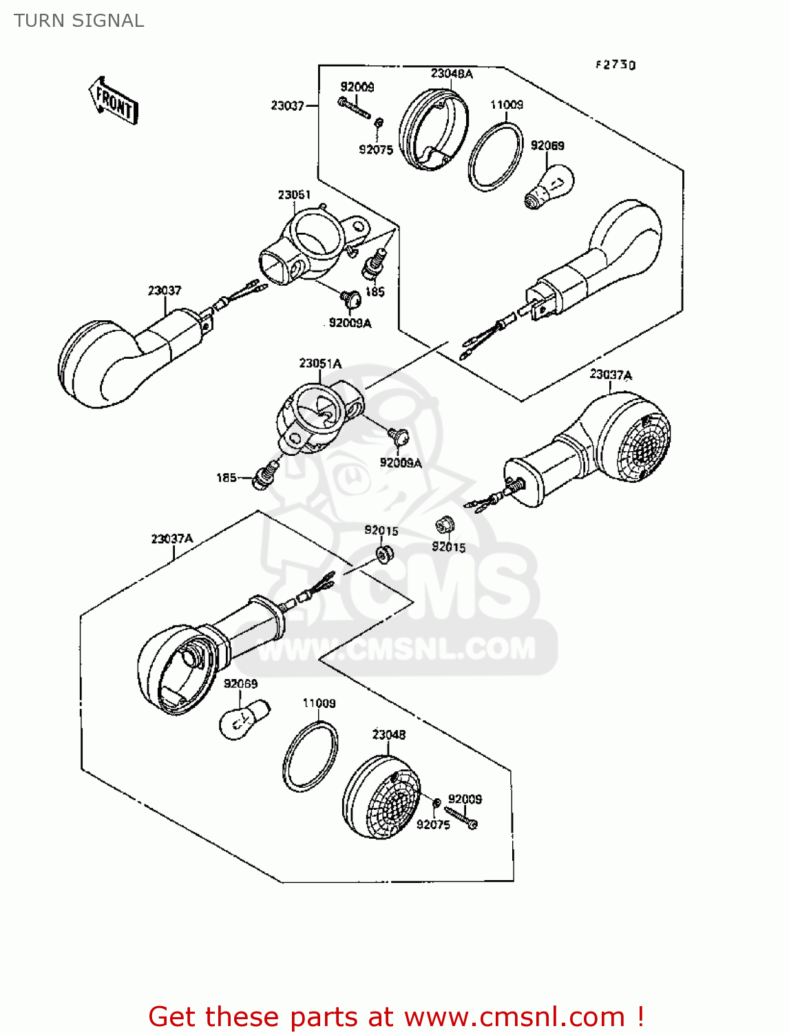 TURN SIGNAL VN1500B3 VN15SE 1989 FG NR