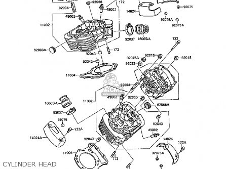 CYLINDER HEAD - VN1500B3 VN15SE 1989 FG NR