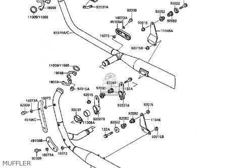 MUFFLER - VN1500B3 VN15SE 1989 FG NR