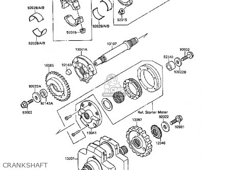 CRANKSHAFT - VN1500B3 VN15SE 1989 FG NR