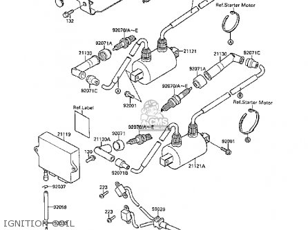 IGNITION COIL - VN1500B3 VN15SE 1989 FG NR