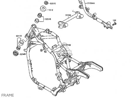 FRAME - VN1500B3 VN15SE 1989 FG NR