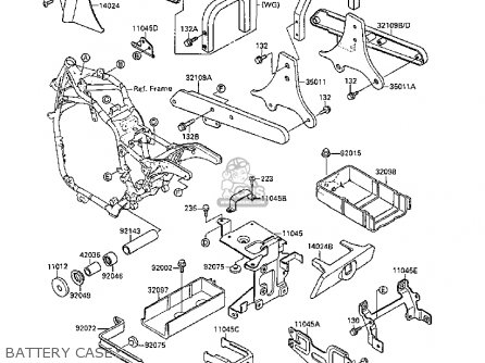 BATTERY CASE - VN1500B3 VN15SE 1989 FG NR