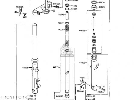 FRONT FORK - VN1500B3 VN15SE 1989 FG NR