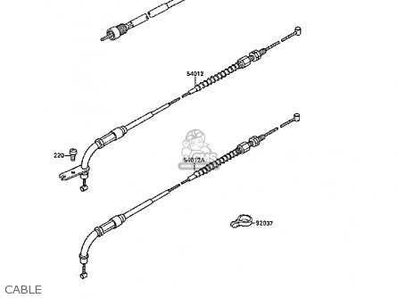 CABLE - VN1500B3 VN15SE 1989 FG NR