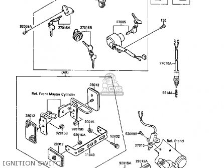 IGNITION SWITCH - VN1500B3 VN15SE 1989 FG NR