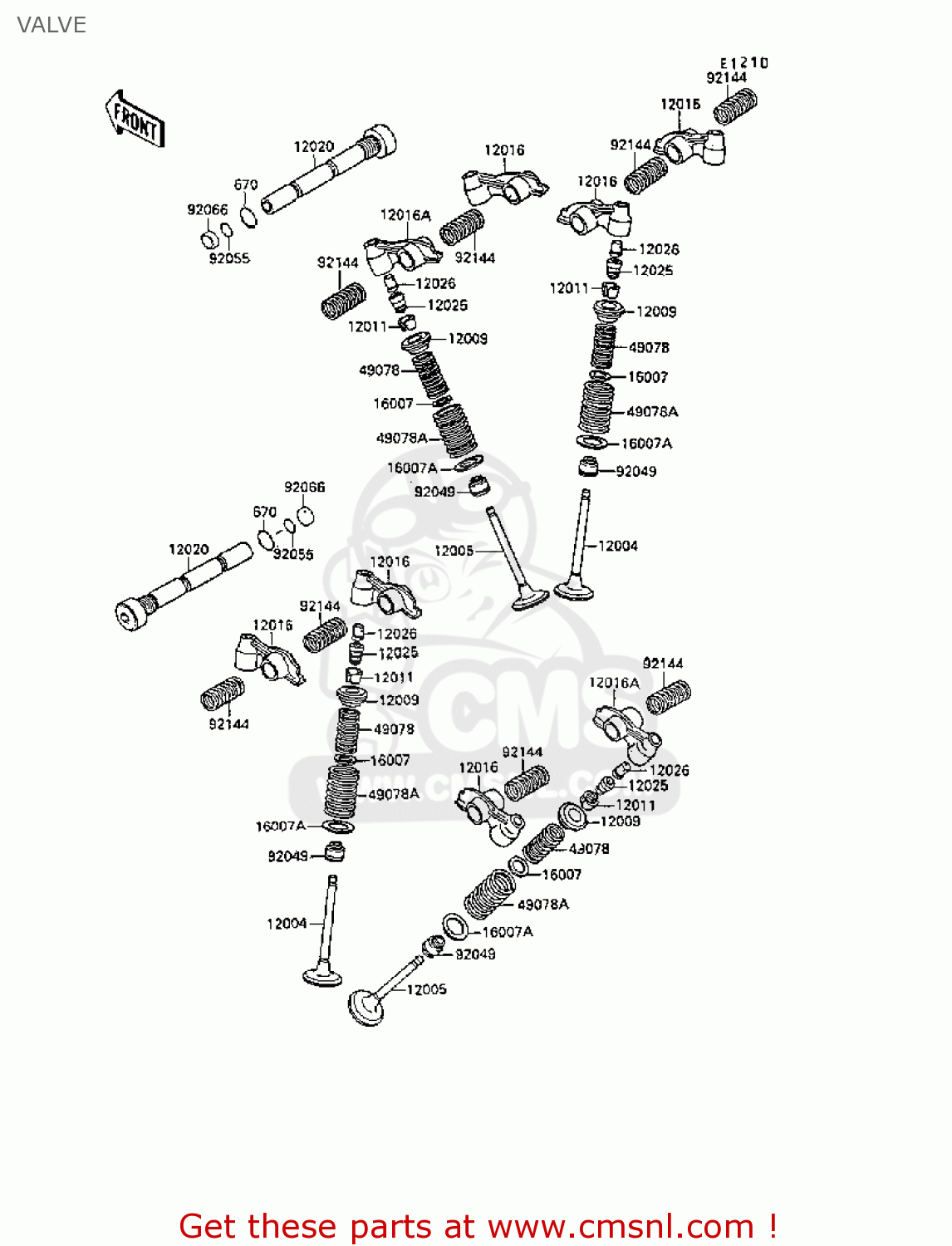 VALVE VN1500B4 VN15SE 1990 EUROPE UK AR FG FR IT NR SD ST