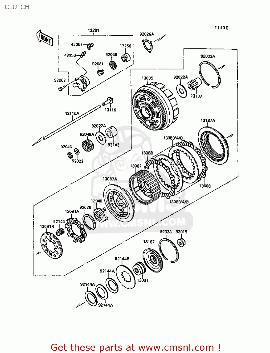 CLUTCH VN1500B4 VN15SE 1990 EUROPE UK AR FG FR IT NR SD ST