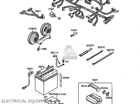 ELECTRICAL EQUIPMENT - VN1500B4 VN15SE 1990 EUROPE UK AR FG FR IT NR SD ST