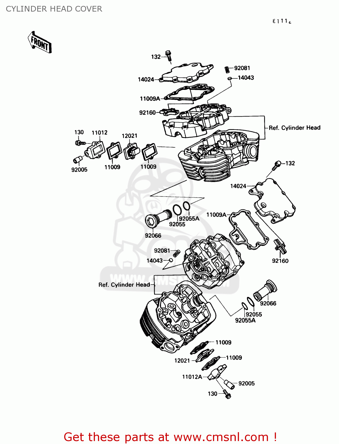 CYLINDER HEAD COVER VN1500B4 VULCAN 88SE 1990 USA CALIFORNIA