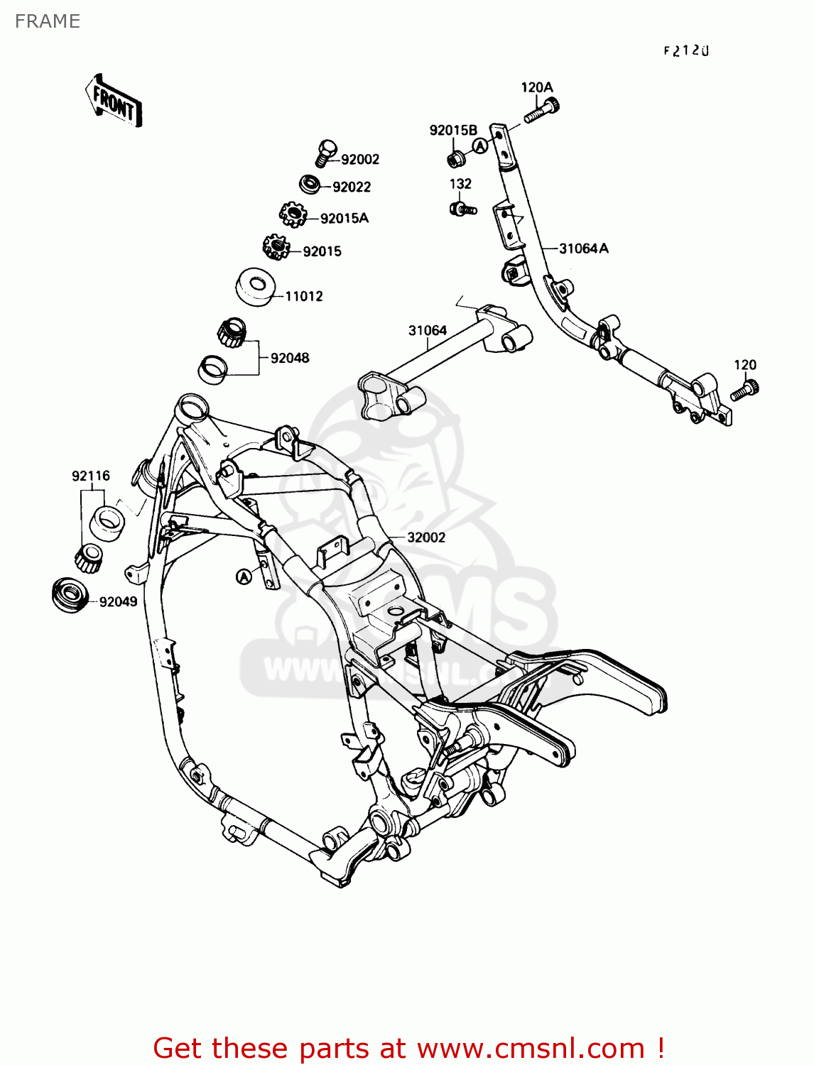 FRAME VN1500B4 VULCAN 88SE 1990 USA CALIFORNIA