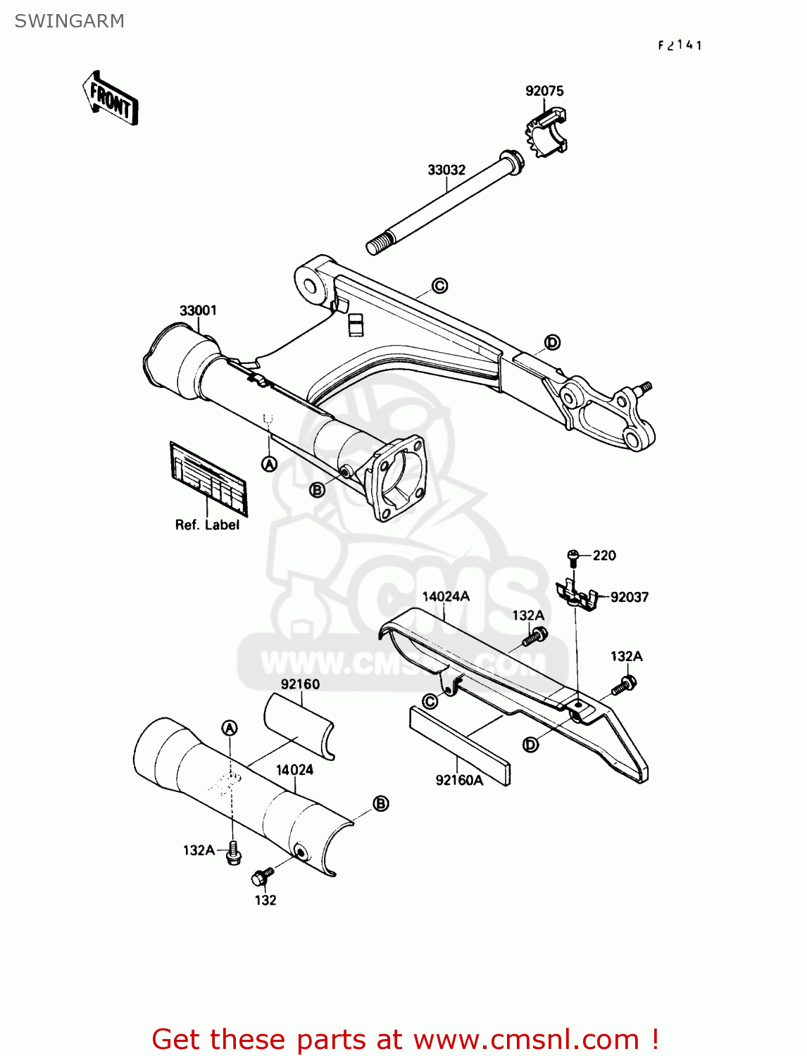 SWINGARM VN1500B4 VULCAN 88SE 1990 USA CALIFORNIA