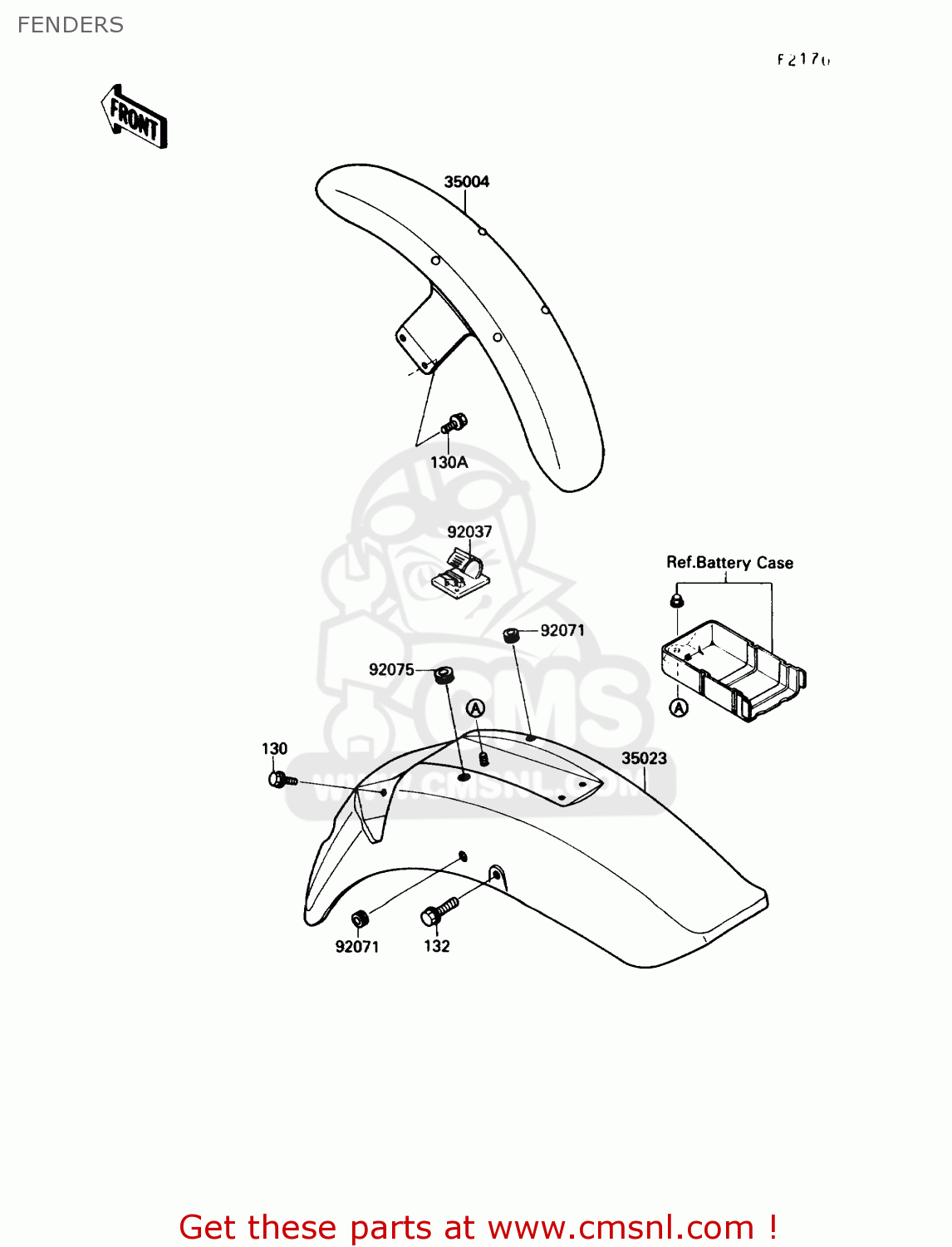 FENDERS VN1500B4 VULCAN 88SE 1990 USA CALIFORNIA