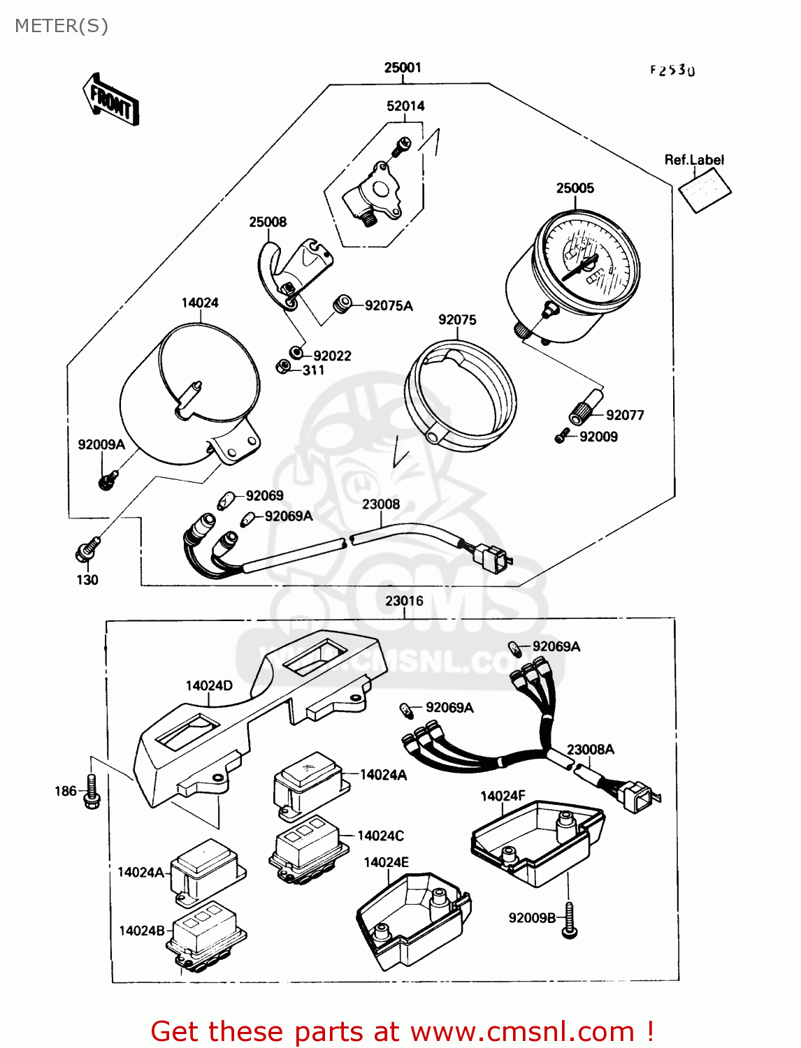 METER(S) VN1500B4 VULCAN 88SE 1990 USA CALIFORNIA