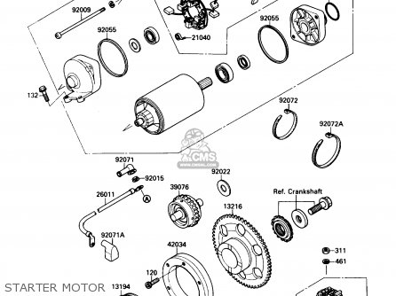 STARTER MOTOR - VN1500B4 VULCAN 88SE 1990 USA CALIFORNIA