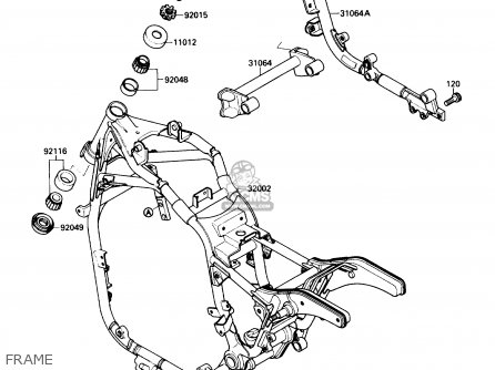 FRAME - VN1500B4 VULCAN 88SE 1990 USA CALIFORNIA